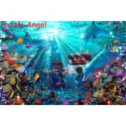 海底城堡(Lassen)1000塊砌圖, 彩色箔印刷, size:50x75cm 海底城堡(Lassen)1000塊砌圖, 彩色箔印刷, size:50x75cm