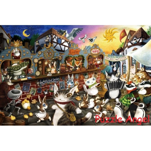 《陽光與月光之夜的塔希魯節慶》（Wachifield）(達洋貓) 1000塊砌圖, size:50x75cm