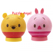 維尼與小豬-（球體拼圖）60 塊x2個, size:直徑7.6cm