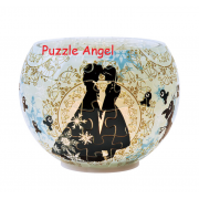 剪影 - Anna 與 Elsa (立體碗形砌圖燈) 80 塊, 成品尺寸:直徑 10 cm×高 7 cm 剪影 - Anna 與 Elsa (立體碗形砌圖燈) 80 塊, 成品尺寸:直徑 10 cm×高 7 cm