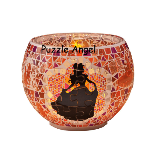 玻璃馬賽克 - 鈴鐺（立體碗形砌圖燈） 80 塊, 成品尺寸:直徑 10 cm×高 7 cm