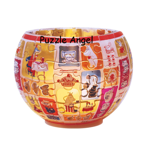 姆明媽媽的款待（立體碗形砌圖燈） 80 塊, 成品尺寸:直徑 10 cm×高 7 cm