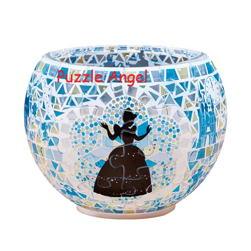 玻璃馬賽克 -灰姑娘（立體碗形砌圖燈） 80 塊, 成品尺寸:直徑 10 cm×高 7 cm