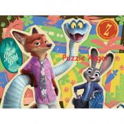 Zootopia（優獸大都會）150 塊, 透明膠質砌圖, 盒內已含日本膠托座,  size:7.6x10.2cm