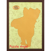 拼圖剪影框 -Winnie-（綠色）, 成品尺寸 :42×57cm