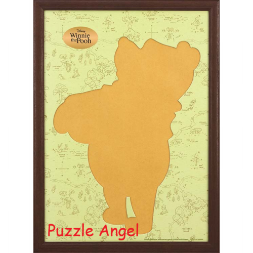 拼圖剪影框 -Winnie-（綠色）, 成品尺寸 :42×57cm