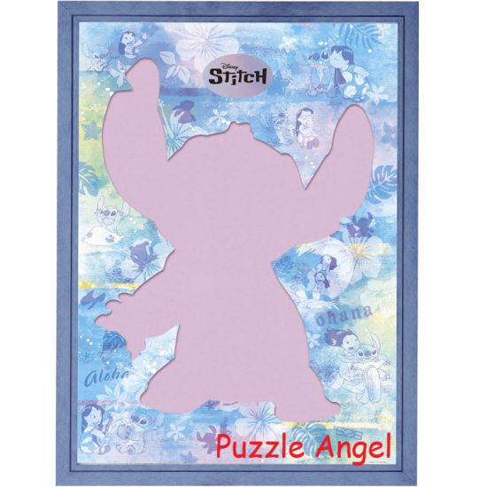 拼圖剪影框 -Stitch-（藍色）, 成品尺寸 :42×57cm  + HKD $240.00 