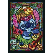 Stitch彩繪玻璃（Lilo & Stitch）266 塊, 透明彩繪砌圖, size:18.2x25.7cm